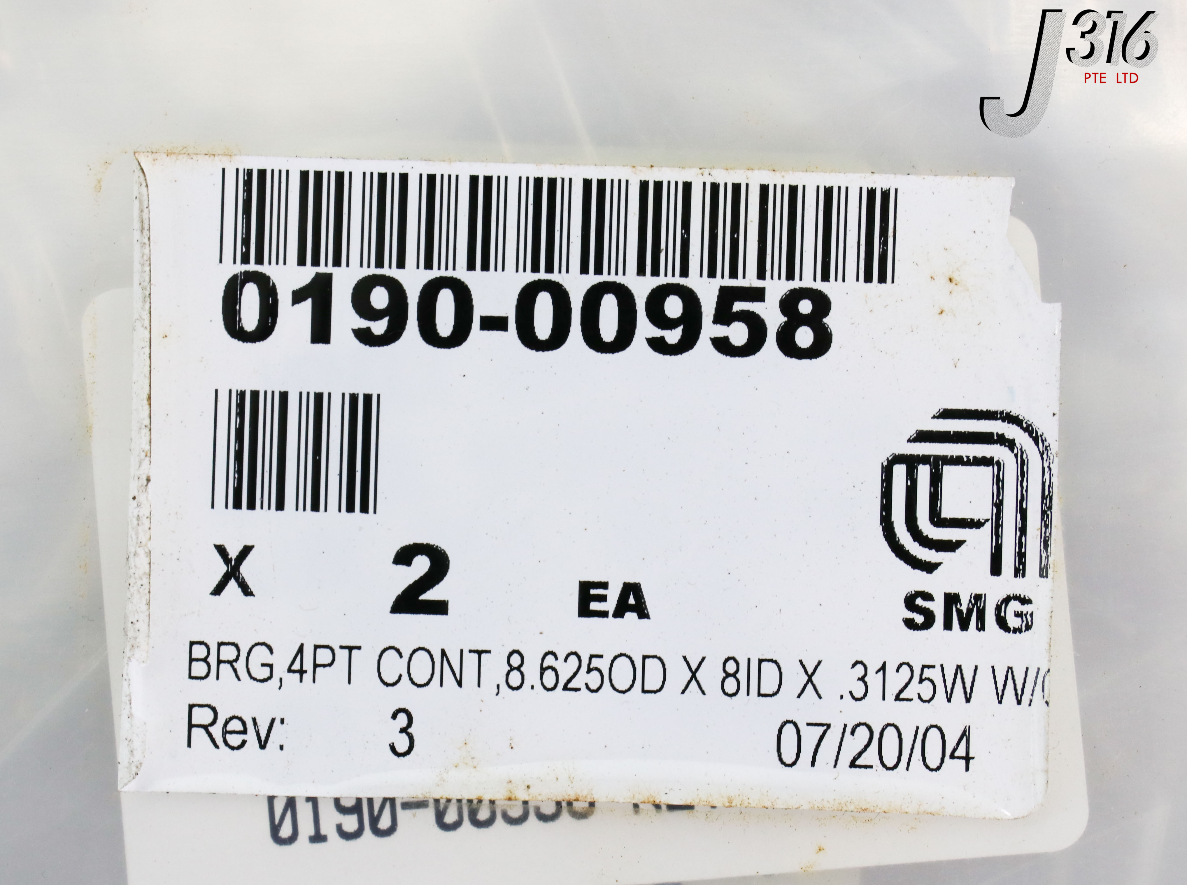 17707 APPLIED MATERIALS BRG 4PT CONT 8.625OD X 8ID 0190-00958 | eBay